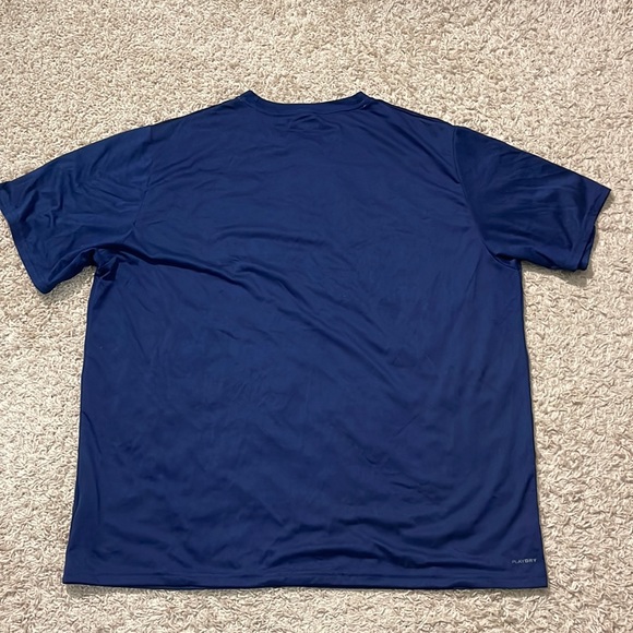 EUC Men’s Solid Navy Reebok PlayDry T-SHIRT SIZE 2XL - Picture 4 of 7